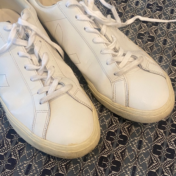 Veja Mens Explar White and Cream Sneakers sz 12.5 - Picture 2 of 7